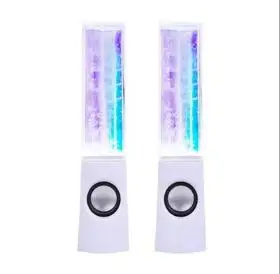 white LemonMan портативный мини-usb светодиодный светильник колонки с танцующей водой для iphone ipad PC MP3 сабвуфер водная Колонка аудио - Цвет: white