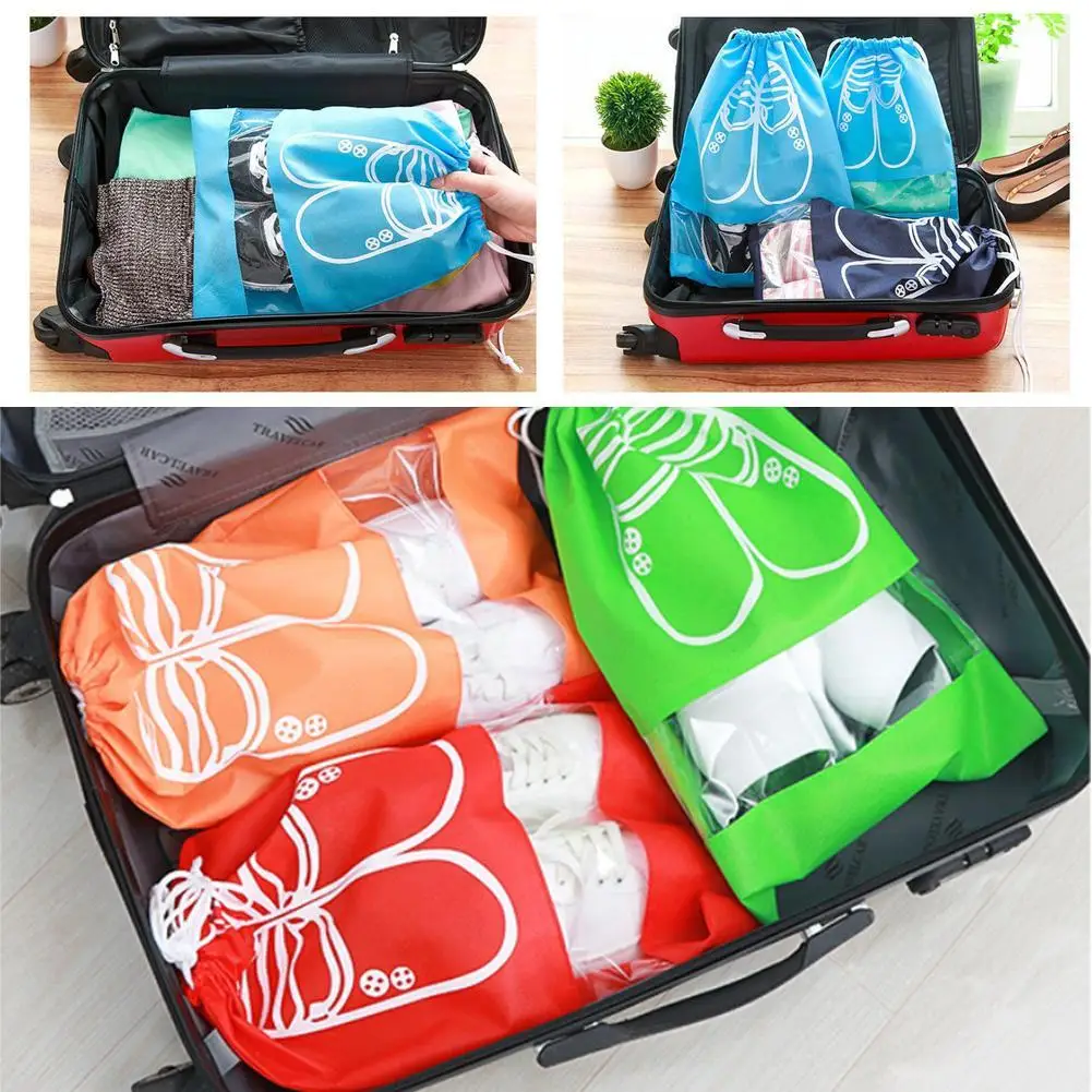 Мешки для обуви Водонепроницаемый Пылезащитная сумка-кисет Портативный