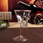 Стеклянный бокал с черепом, стеклянный бокал для водки, виски, бокал для вина, прозрачный бокал с черепом, стеклянная посуда для бара и вечеринки