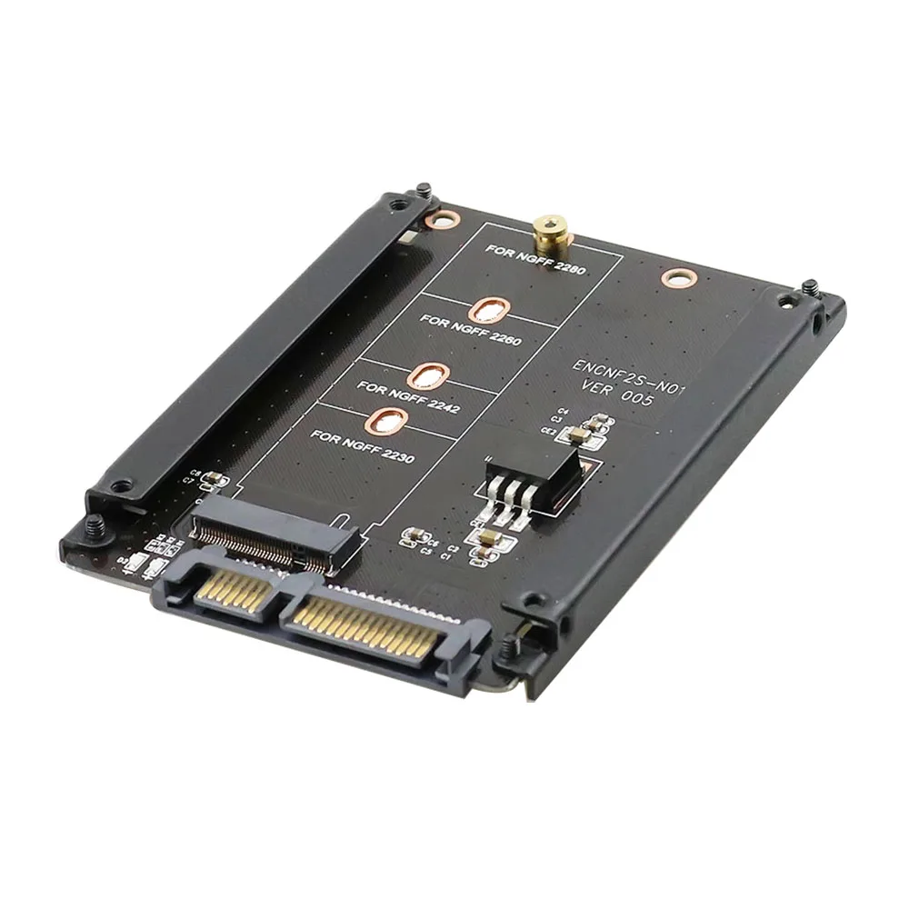 Металлический Чехол B+ M Key M.2 NGFF SSD To 2,5 SATA 6 ГБ/сек. адаптер карта с корпусом разъем M2 адаптер NGFF с 5 винтами