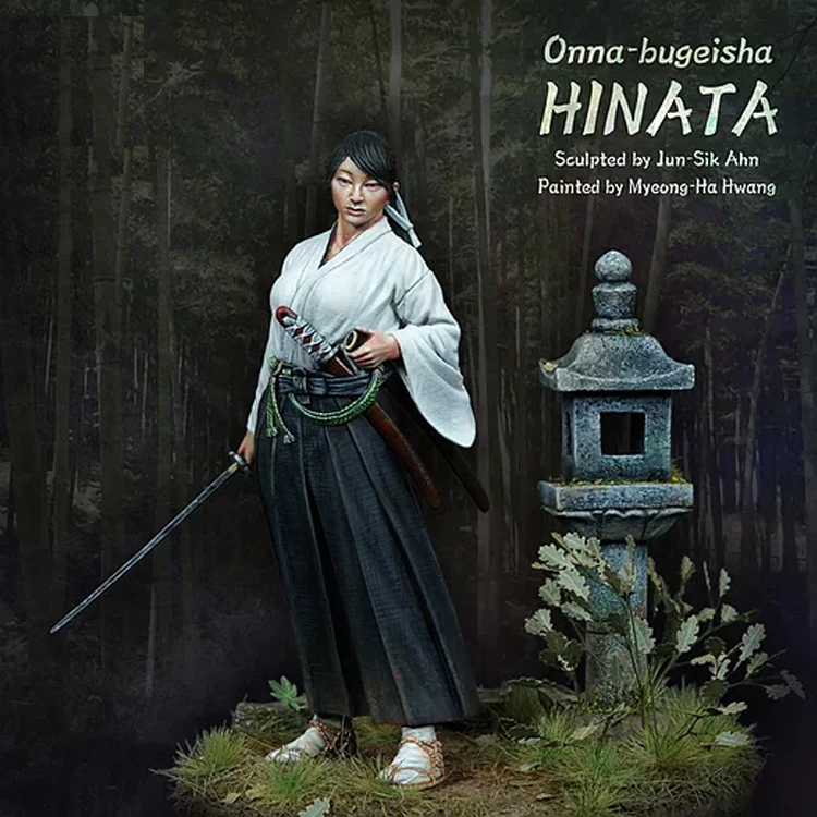 1/20 Onna bugeisha Hinata полимерная модель GK разобранный и Неокрашенный набор|Игровые