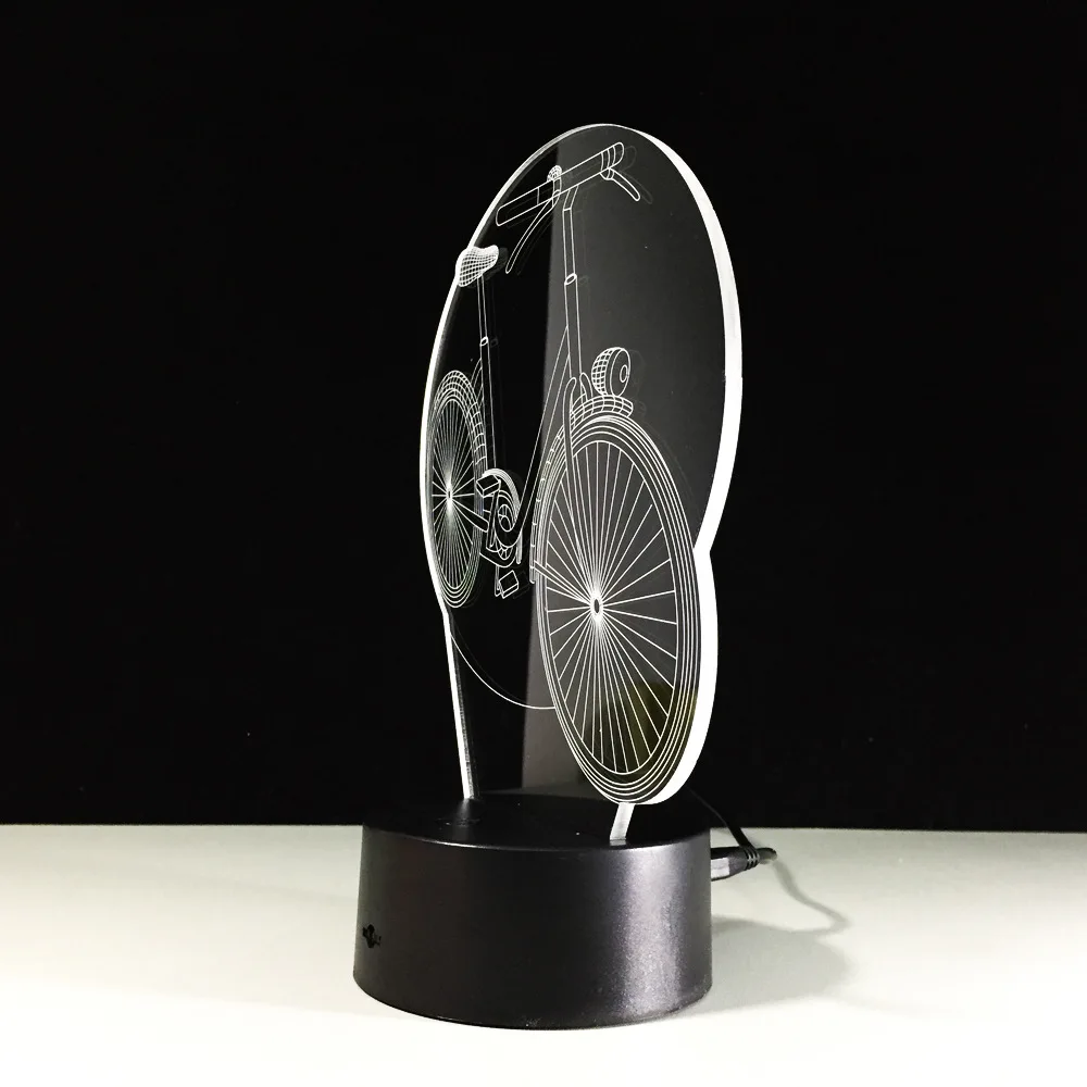 2017 новая светодиодная 3d лампа простой дистанционный переключатель. Сенсорный