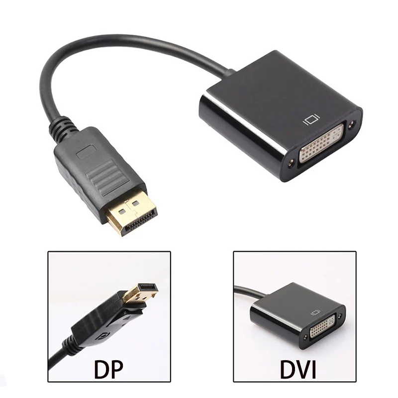 SZ-WXDZ Дисплей порт к DVI Кабель dp dvi адаптер папа женскому дисплейному порту