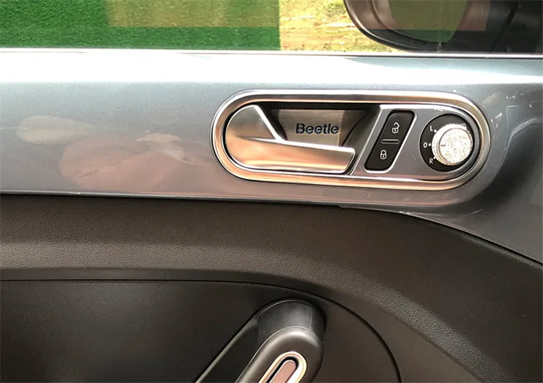 Для Volkswagen VW Beetle 2013 до 2018 металлическая наклейка внутренняя дверная ручка чаша