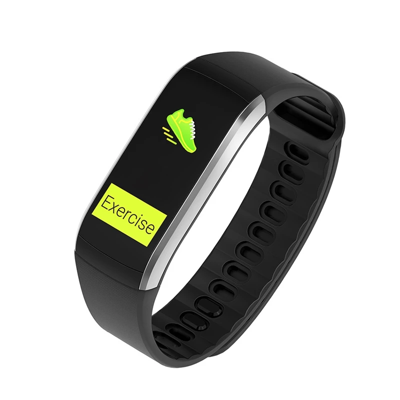 KR02 Bluetooth Смарт-браслет цветной экран монитор сердечного ритма водонепроницаемый