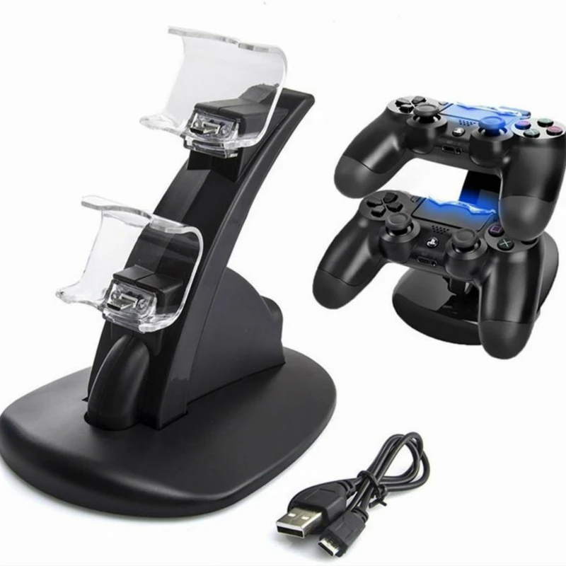 Зарядная док станция с двумя USB портами для контроллеров Sony Playstation 4|Зарядные