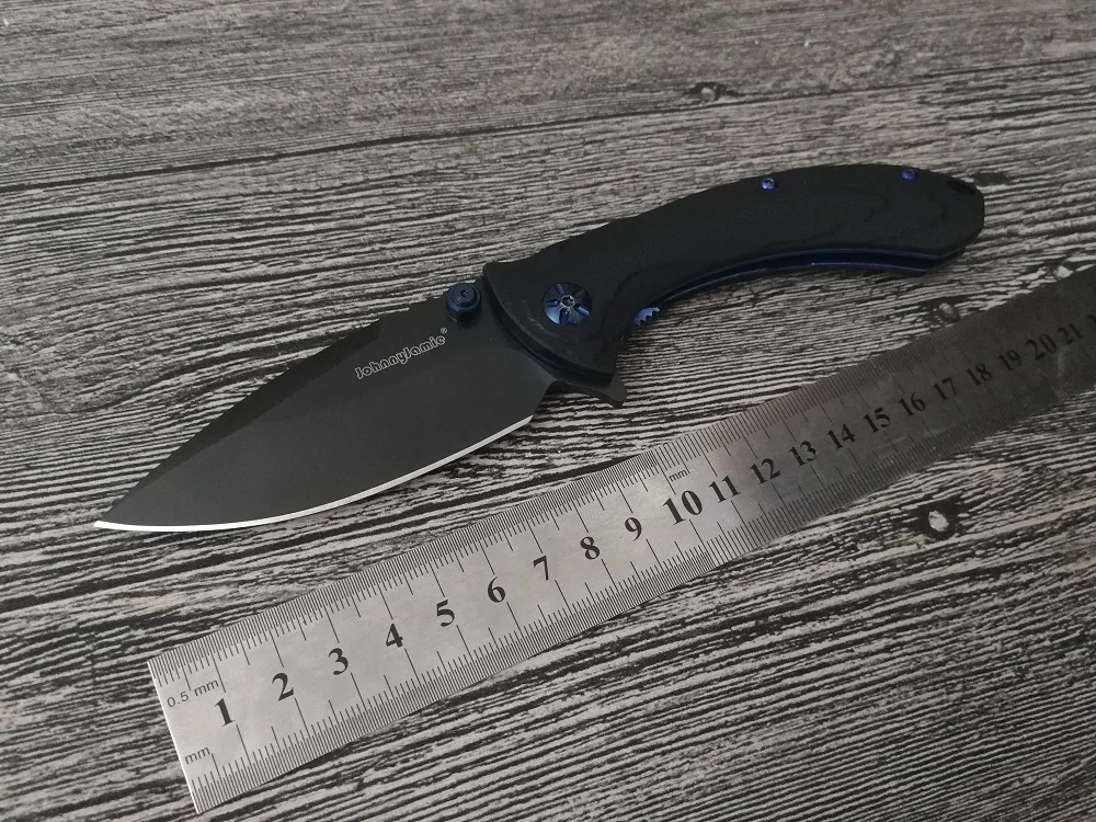 Складной нож JohnnyJamie Dogbug C814GP для выживания D2 лезвие рукоятка G10 шариковый
