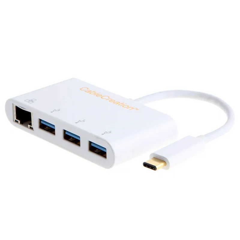 Сетевой адаптер с USB Type C на 3 порта 0 гигабитный сетевой Ethernet MacBook Mac Pro Pixel0 Dell XPS 13/15USB