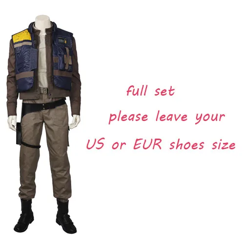 full set Rogue One A Star Wars Story Косплей Костюм Cassian Andor Косплей костюмы на Хэллоуин для взрослых мужчин индивидуальный заказ - Цвет: full set