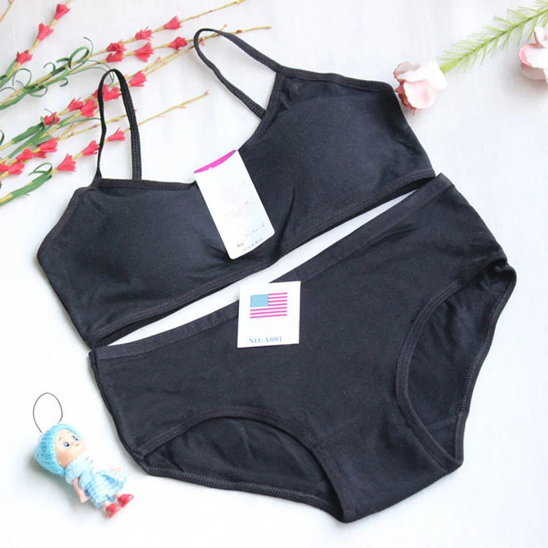 Слинг девочки подростки комплект нижнего белья Бельё для подростка бюстгальтер