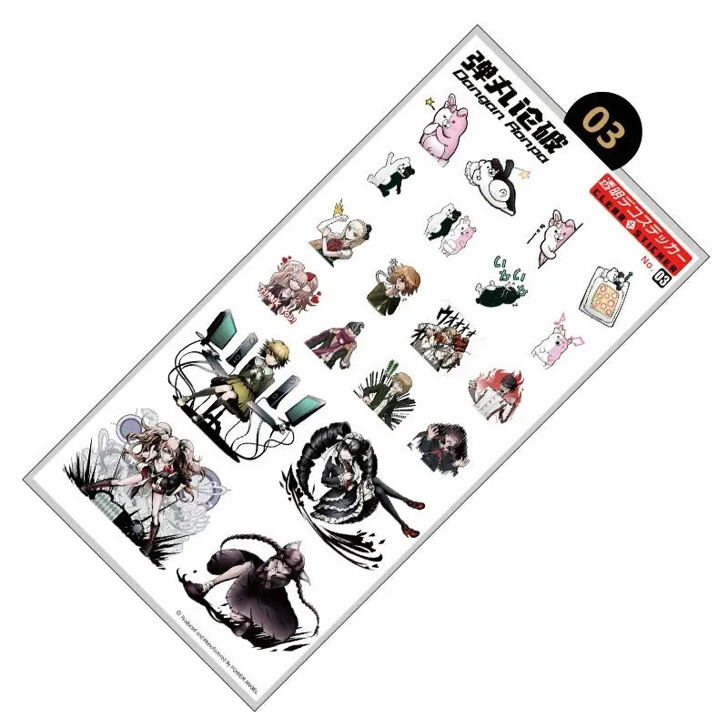 Аниме Danganronpa Monokuma Роскошные наклейки для Мобильный телефон ноутбук Книга
