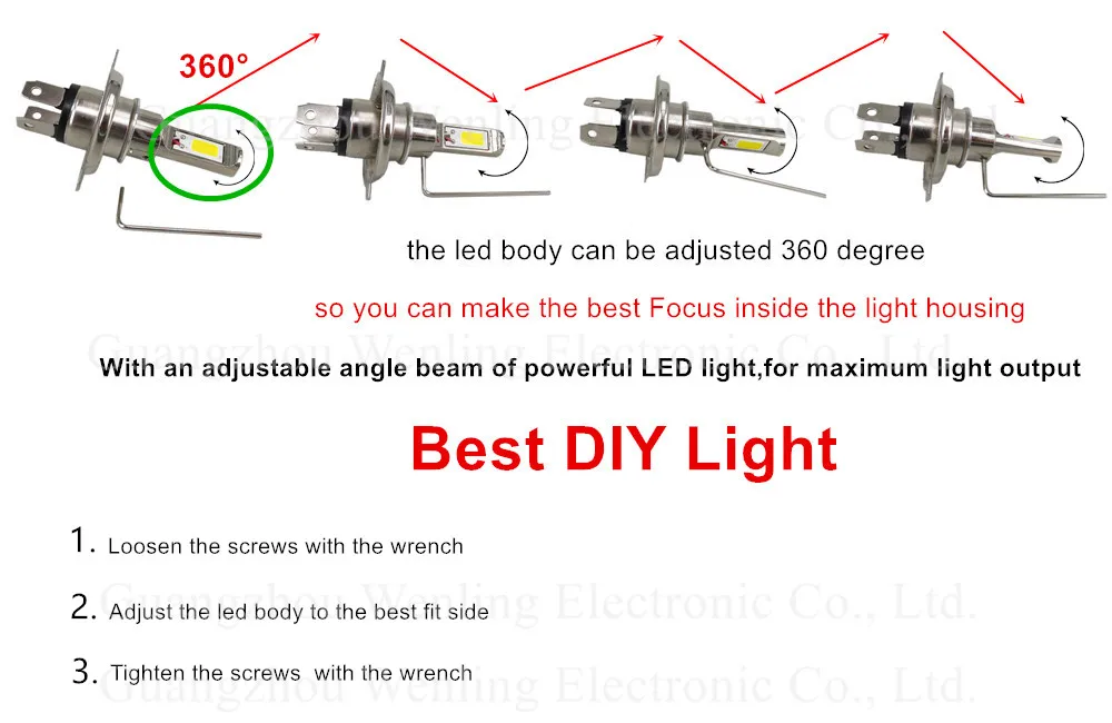 WLJH 2x12 В 24 В 30 В 30 Вт Led H4 H7 H8 9005 9006 вел чип авто мотоцикл DRL вождения лампы противотуманные лампы
