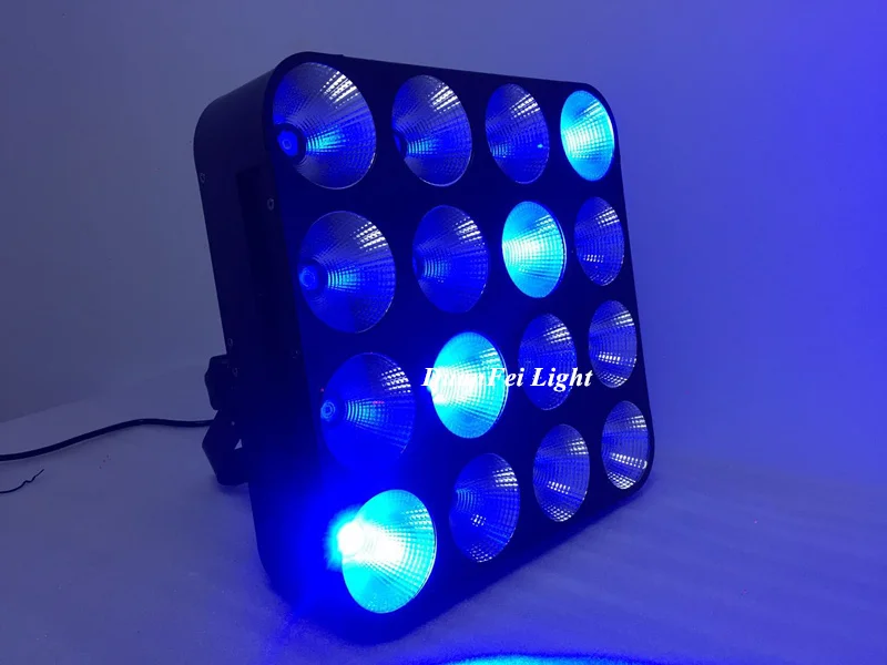 4 партий товара 16x30 Вт светодиодный матричный светильник DMX с новой уникальной технологией рассеивания 3in1 СВЕТОДИОДНЫЙ сценический светильник фон RGB матричный световой луч 30 Вт
