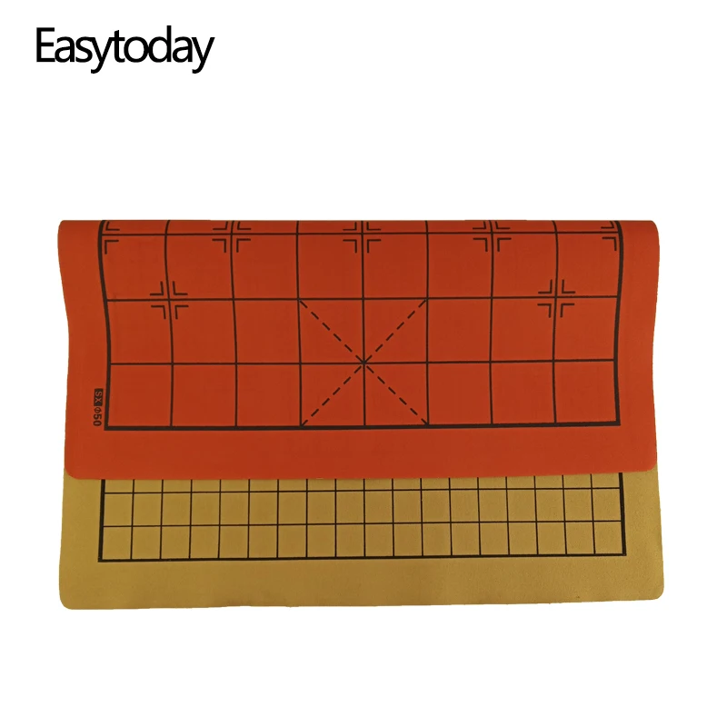 Easytoday китайская шахматная доска Синтетическая кожа два в одном мягкая Шахматная