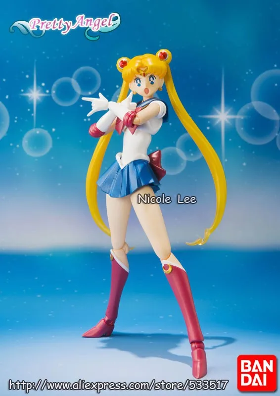 PrettyAngel-Подлинная Bandai S. H. Figuarts Pretty Guardian Сейлор Мун 20th ПВХ Сейлор Мун фигурка