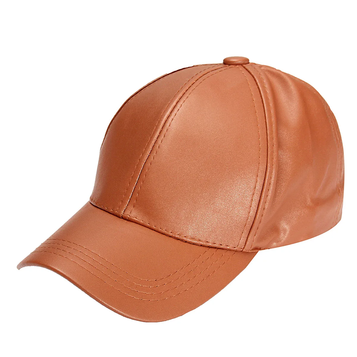 Зимняя женская бейсболка из искусственной кожи Кепка унисекс Snapback для спорта на