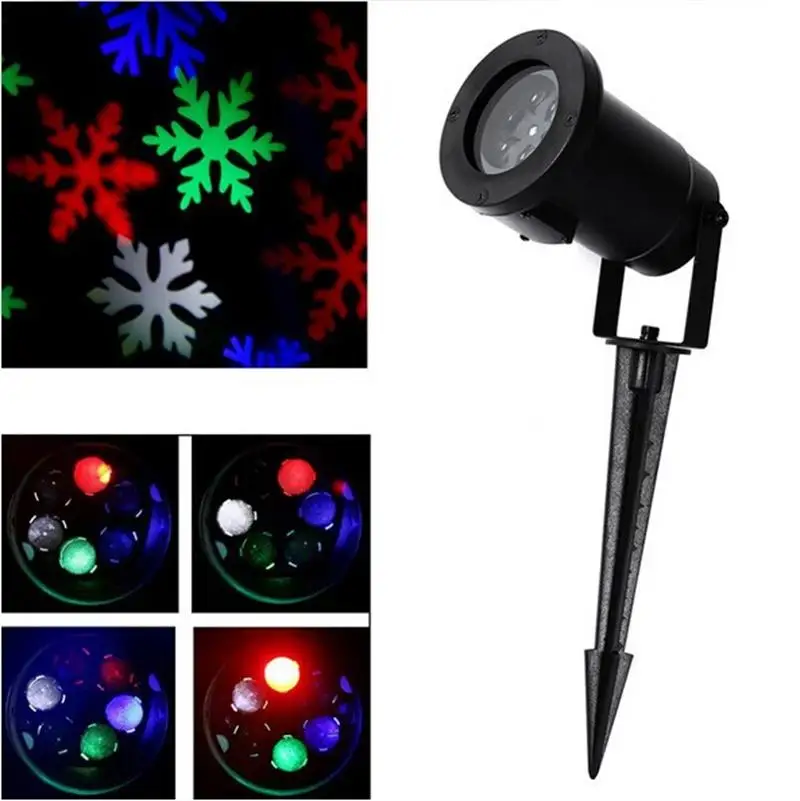 

Christmas Snowflake Laser Lights Snow LED Landscape Light Outdoor Holiday Garden Decoration Projector Moving Pattern Spotlight