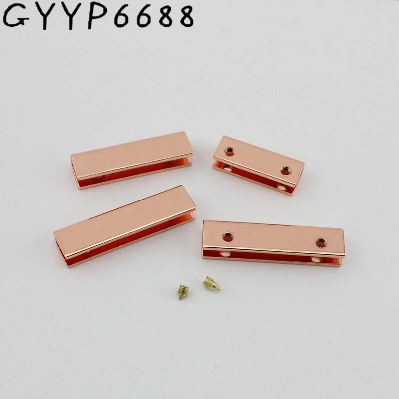 

Rose gold 25mm 34mm 38mm bag decoration clips in screws straps finished clasp fashion belt clasp wholesale