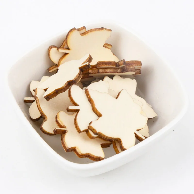 Плетеный абажур из натурального дерева клиновых листьев Скрапбукинг коллекция