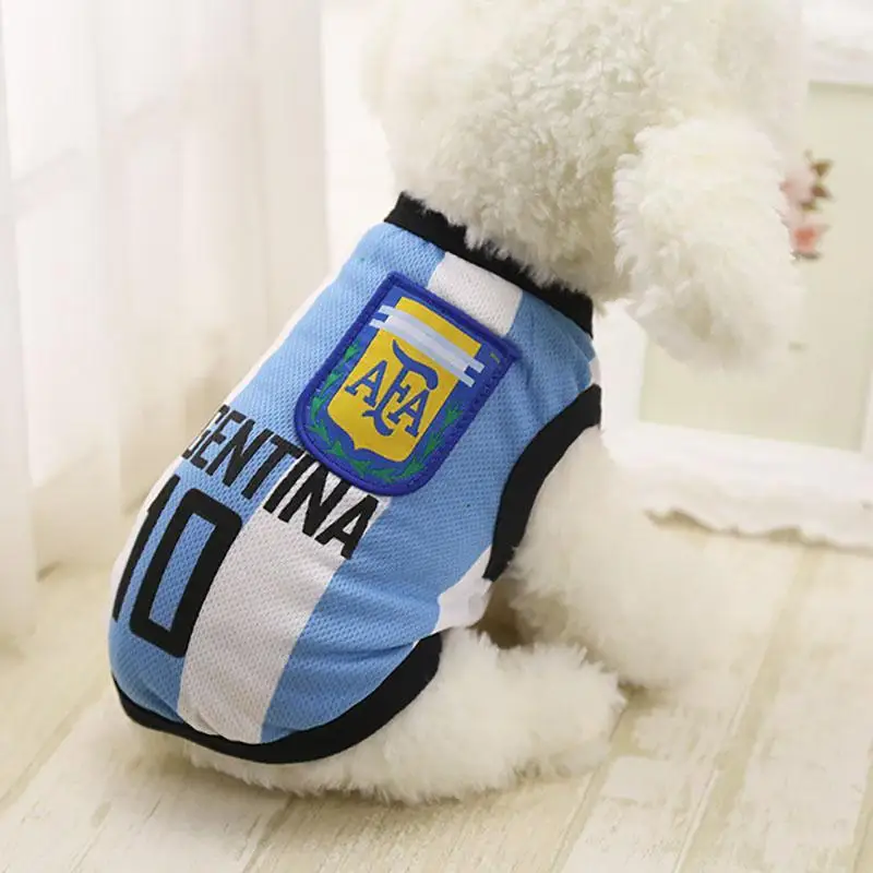 Sports Dog Vest Cat Shirt Pet Clothing Summer Cotton Sweatshirt Football Jersey Clothes For Small Medium Large Dogs XS-6XL | Дом и сад