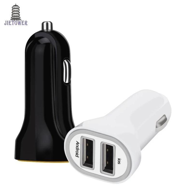 50 шт./лот 2018 Новинка 5 в А 2 порта 2USB мини двойной USB Автомобильное зарядное