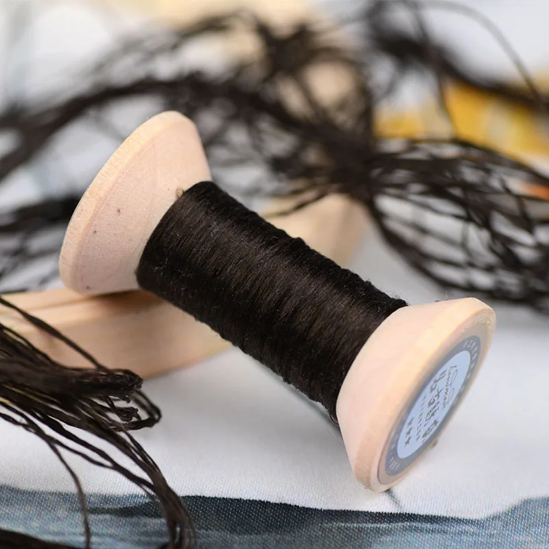 20 м Бирюзовая Вышивка Сучжоу DIY общий цвет с черными полосками филиал ручная вышивка Spiraea вышивка линия