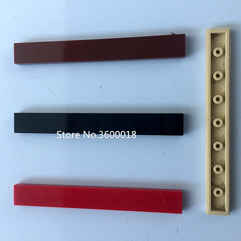 25 шт./лот DECOOL плитка 1x8 с паз планшет MOC блоки игрушки кирпичи части совместимы 4162