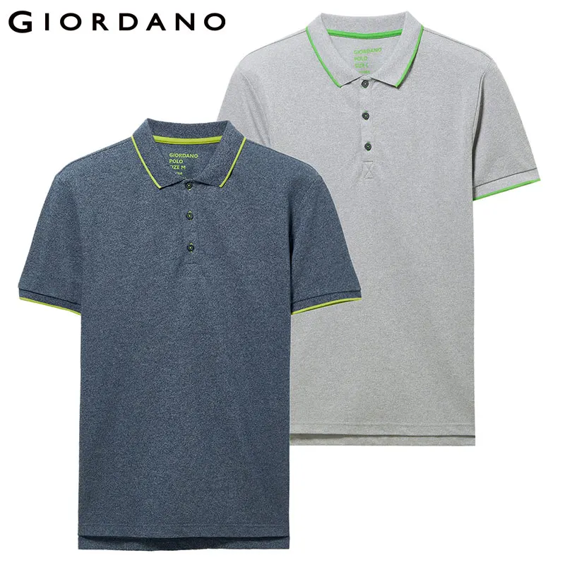 02Grey Dordano, Мужская рубашка поло, 2 пары в упаковке, Пике, тонкая мужская рубашка поло с пуговицами, с коротким рукавом, рубашка поло, Homme De Marque, однотонная, летняя - Цвет: 02Grey
