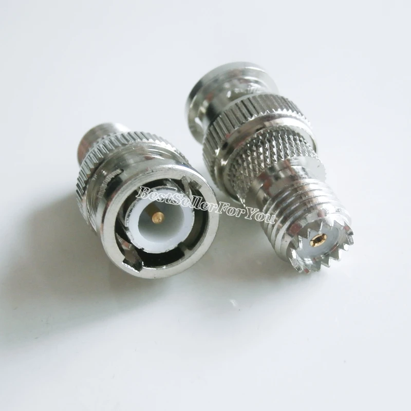 10 шт. Штекерный разъем BNC в mini UHF miniUHF гнездовой радиочастотный переходник|plug adapter