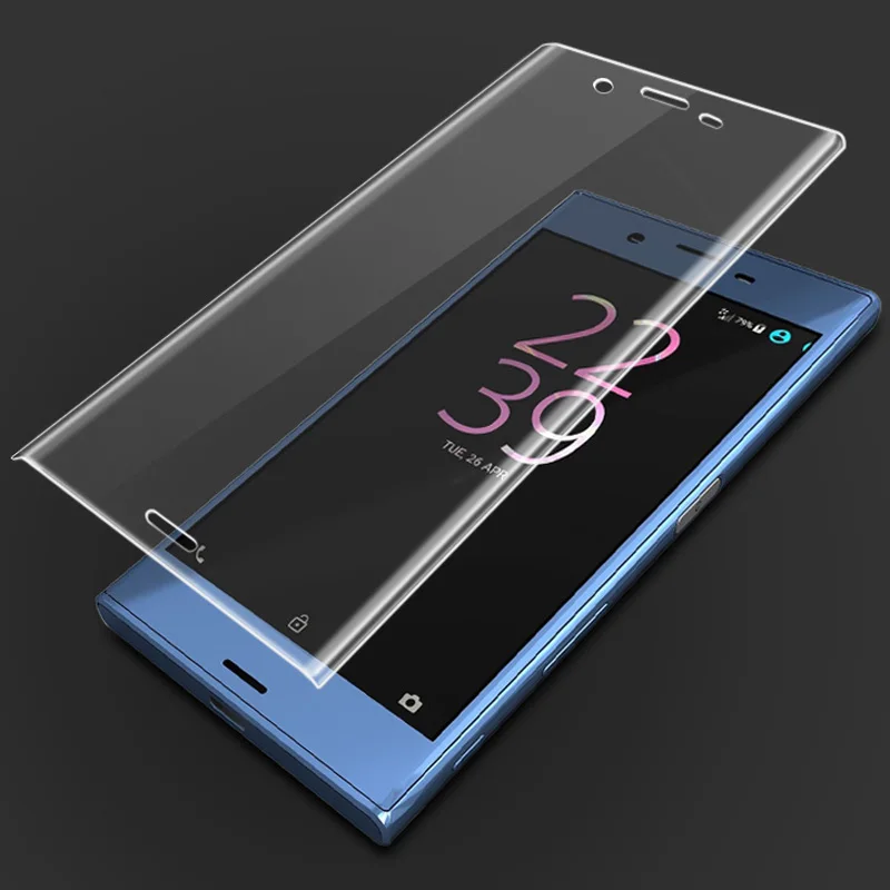 9H 3D закаленное стекло LCD изогнутая полноэкранная Защитная крышка для Sony Xperia X Compact