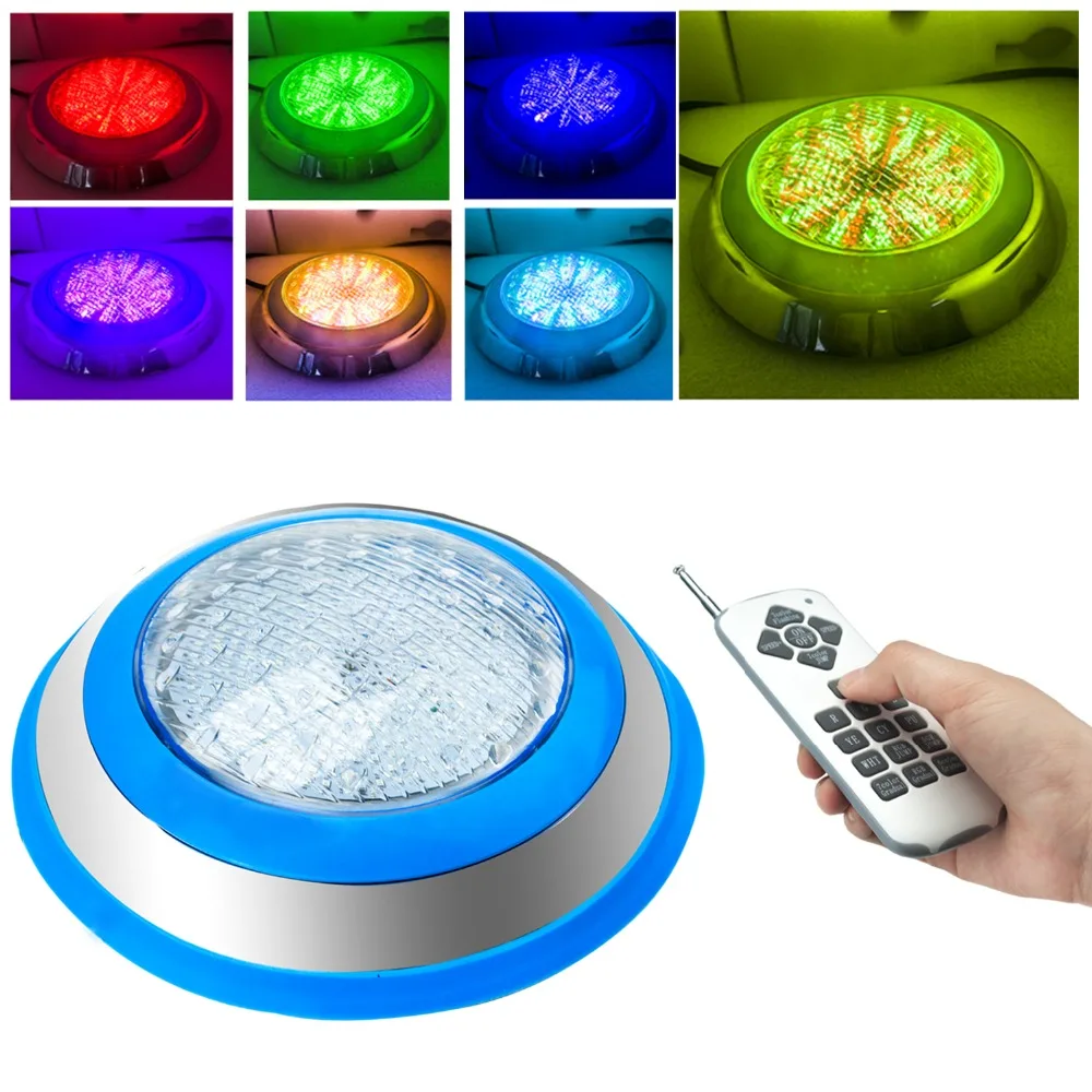 Светодиодный светильник для бассейна s AC 12V 54W RGB цветной Spash IP68 водонепроницаемый
