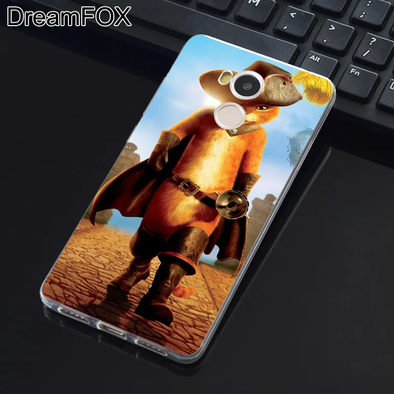 DREAMFOX K161 Кот Ботинки Мягкие TPU силиконовый чехол для Xiaomi Redmi Note 3 4 5 плюс S 4A 4X 5A Pro