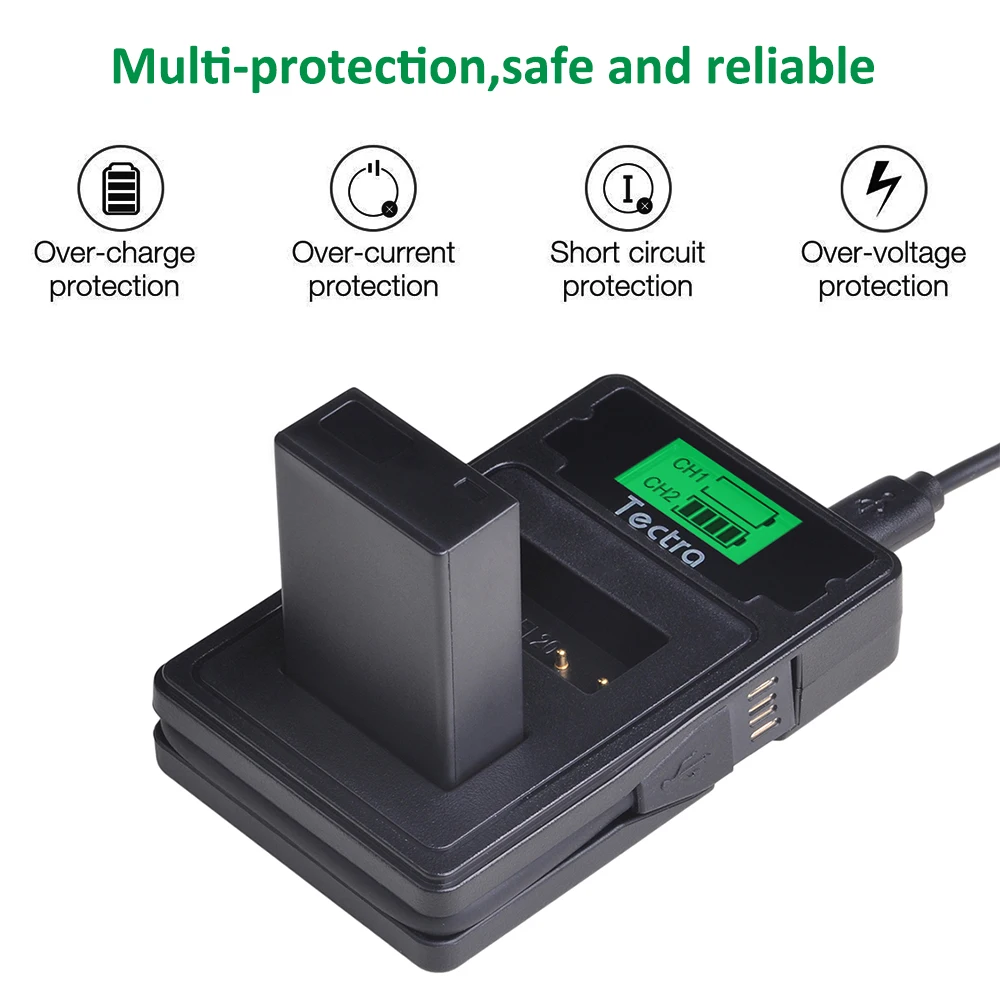 2 шт. 1200 мАч EN-EL20 EN EL20 EL20a батарея + ЖК-дисплей USB зарядное устройство Type-C порт для Nikon