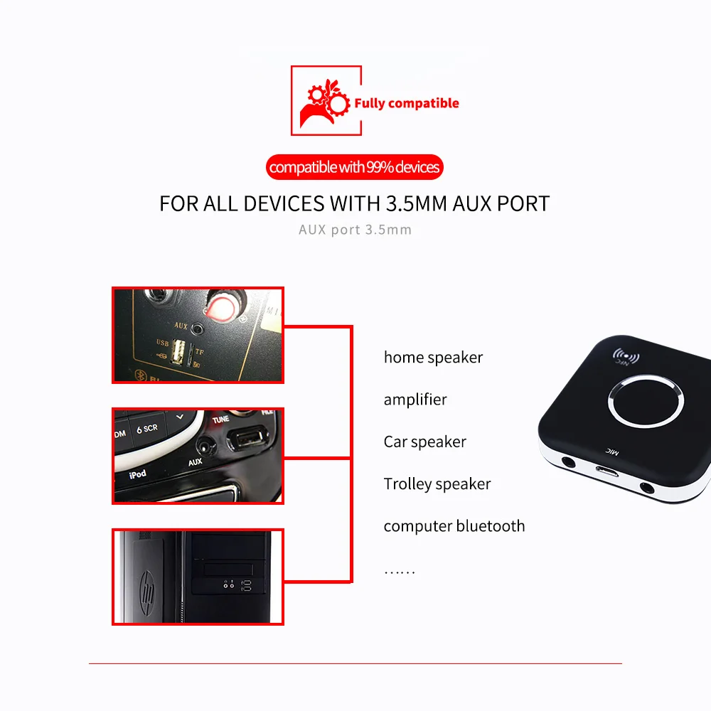 Dbpower Bluetooth Беспроводной приемник аудио Динамик 4.1 рецепторов со встроенным