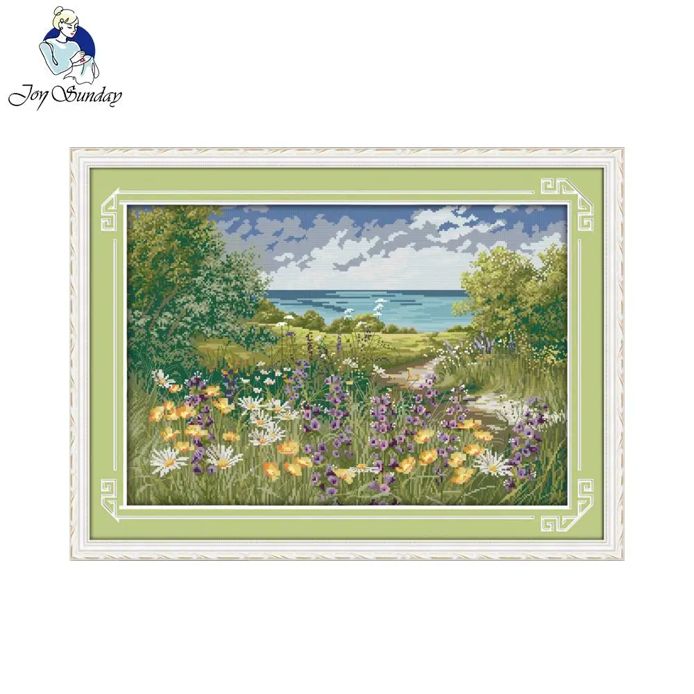 Joy Sunday в живописном стиле Cliffside Journey needlecraft рождественские наборы для вышивки