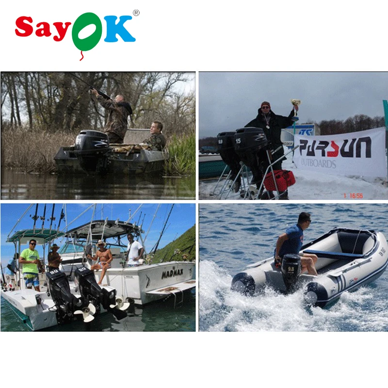 С водяным охлаждением 15hp 4 тактный подвесной мотор двигателя для надувной лодки/румпель управления/ручной старт/короткий вал