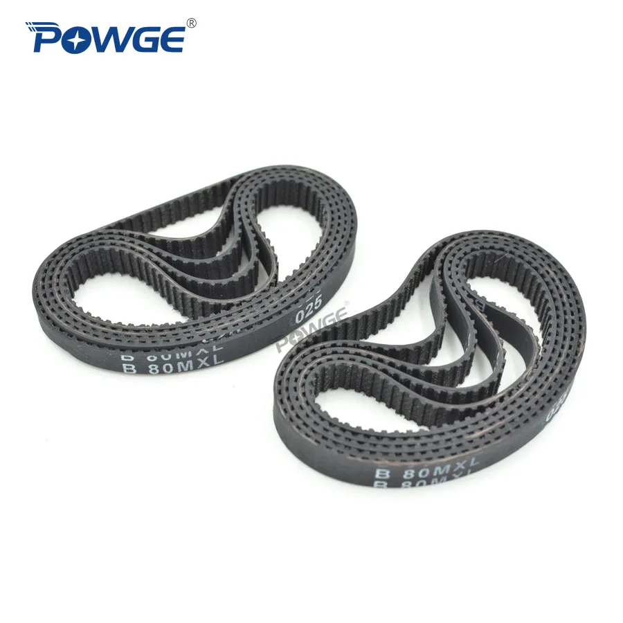 

POWGE 10pcs MXL Timing belt B80 B81 B82 B83 B84 Width 6.35mm 025 6mm Teeth 80 81 82 83 84 Synchronous belt B80MXL B82MXL B84MXL