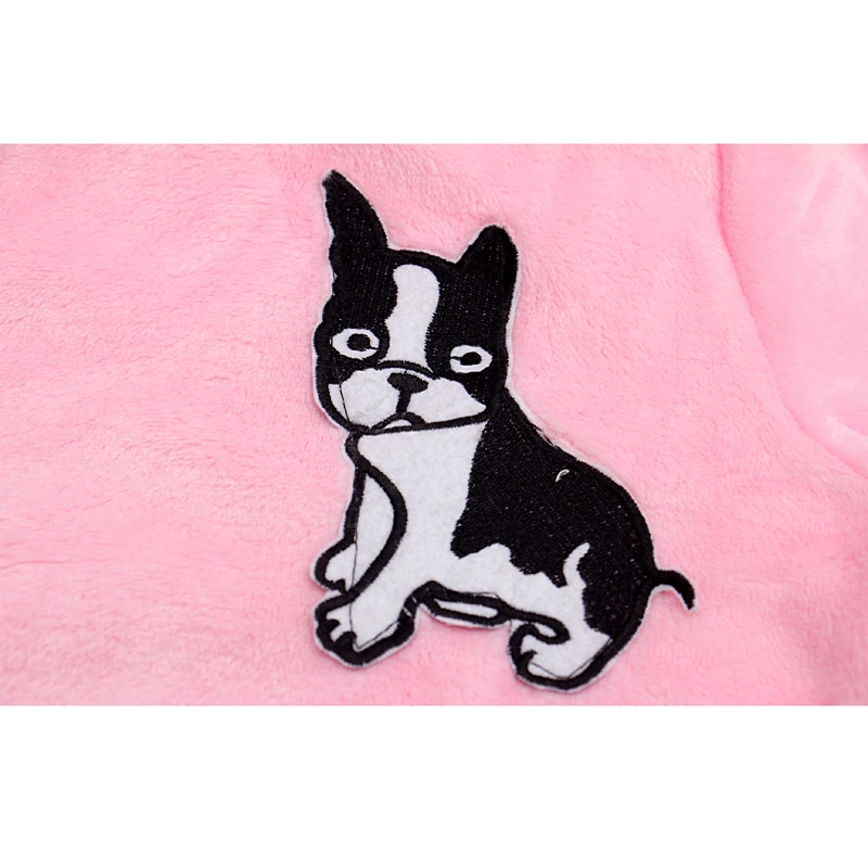 Дамы Милый Мультфильм Собака Pattern Фланели Кардиган Халаты Ночной Рубашке Халат