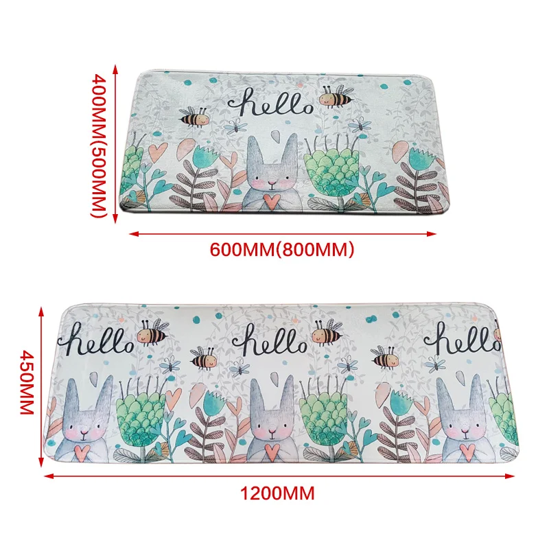 Мультяшный кролик дизайнерские коврики для ванной Нескользящие Коврики дверей