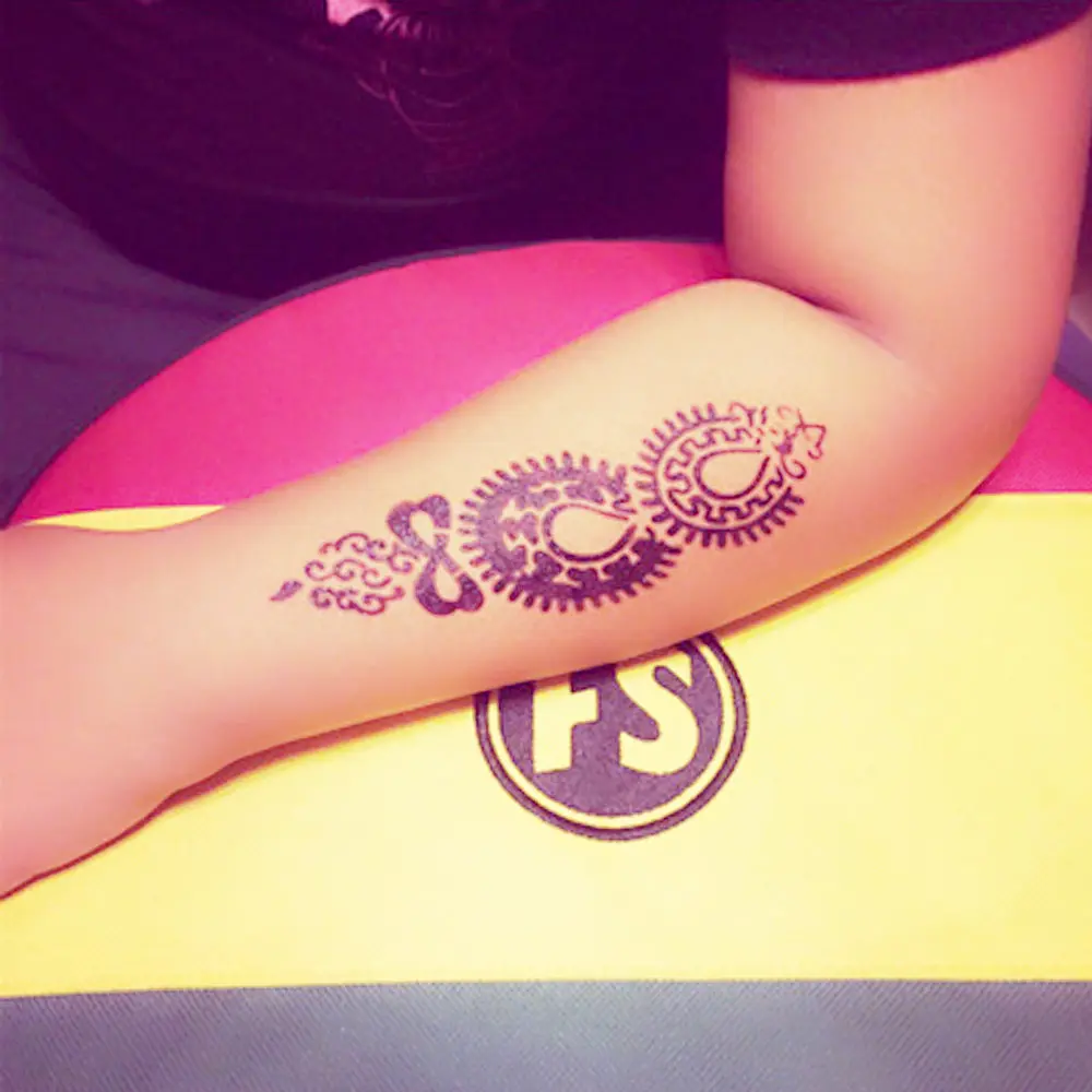 1 шт. водонепроницаемый трафарет для татуировок YL08 с блестками | Красота и