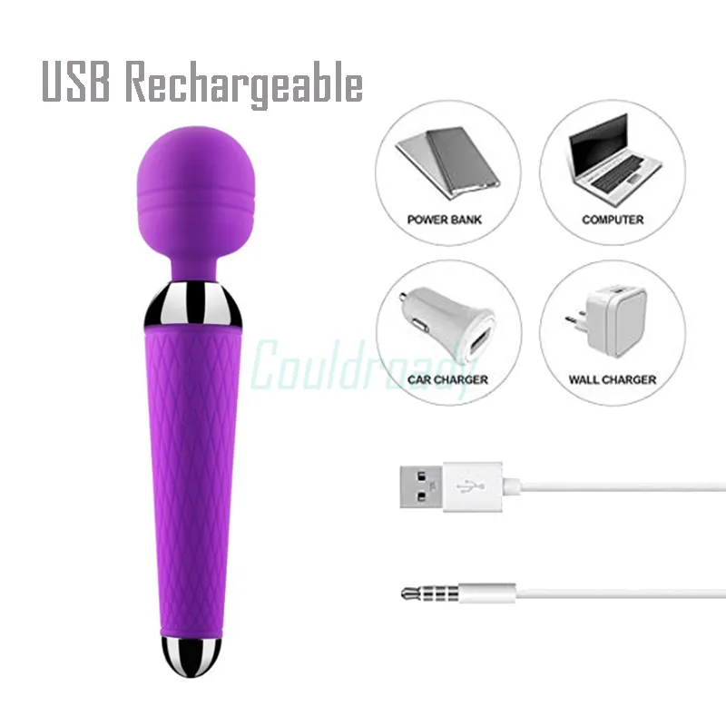 Волшебная палочка вибратор для женщин секс продукты AV Вибраторы USB