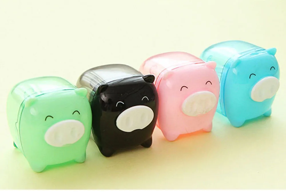 1х креативная точилка для карандашей kawaii piggy с героями мультфильмов Kawaii канцелярские карандаши Sacapuntas школьные офисные принадлежности подарок