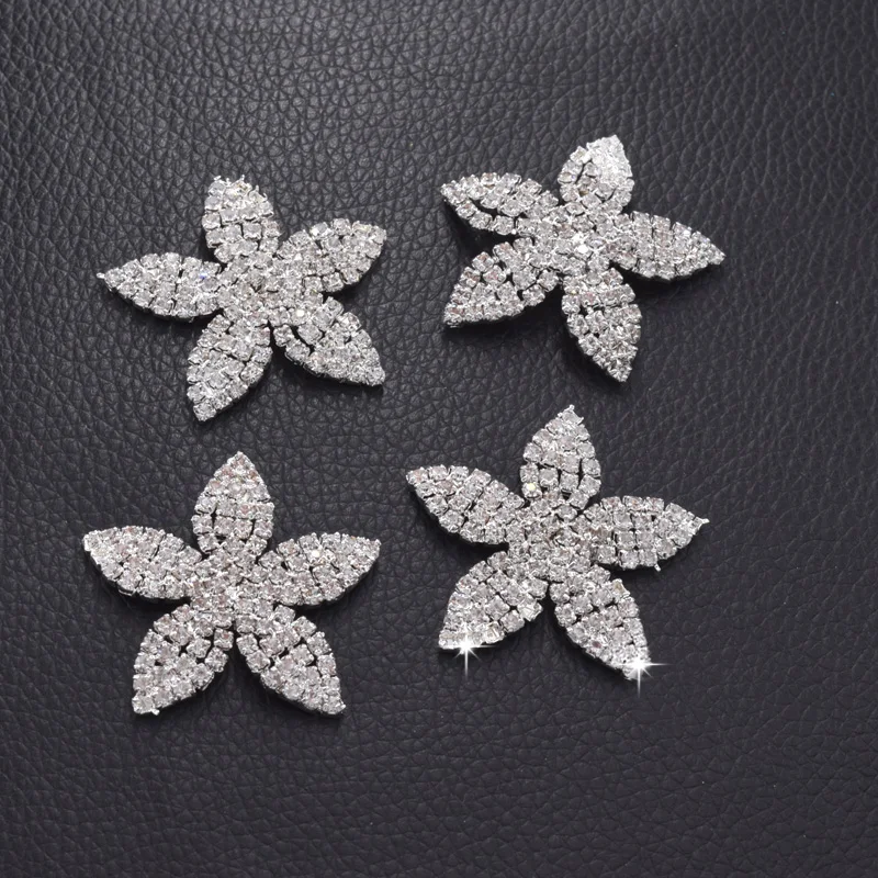 30 шт./лот Изящные Цветочные Стразы Пришивные нашивки на пояс для свадебного