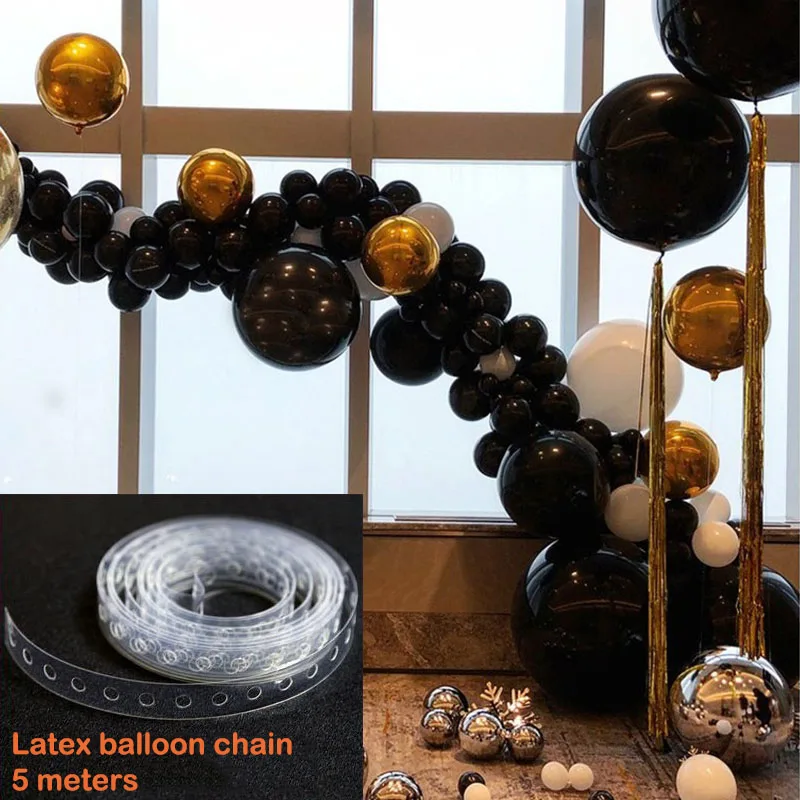 latex balloon chain Морской мир милые рыбки Осьминог фольгированные шары День рождения украшения океан животное воздушный шар праздник дети игрушка поставщик - Цвет: latex balloon chain