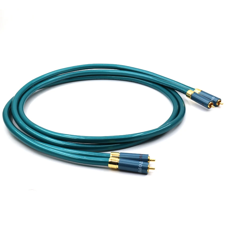 

Hi-end CD Amplifier Interconnect 2RCA to 2RCA Male Audio Cable