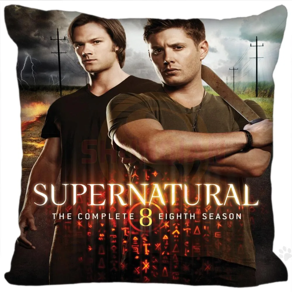 

Custom Supernatural Square Pillowcase Custom Zippered Bedroom Home Pillow Cover Case 35X35cm 40x40cm drop shipping