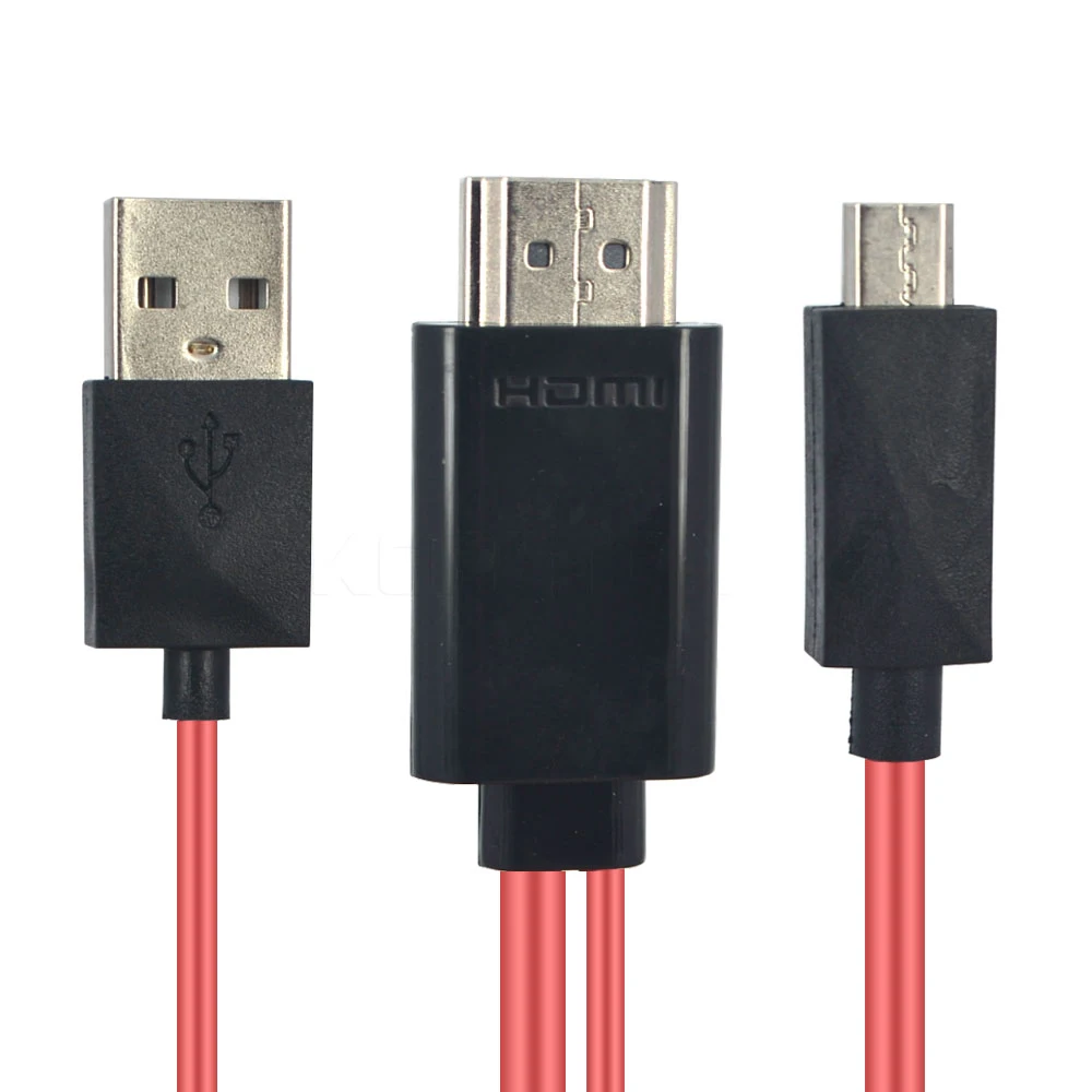 Kebidu 2 м аудио адаптер HDTV 5Pin 11pin 1080P Full HD Micro USB к HDMI совместимый кабель для Samsung Galaxy S2 S3