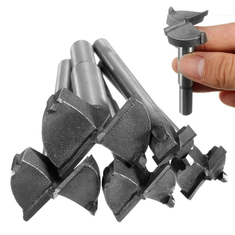 

Best Price 5PCS/Set Forstner Drill Bit Set Hole Saw Cutter For Wood Ferramentas With Round Shank Woodworking Tools 6 Sizes