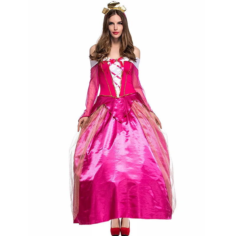 Спящая красавица Платье принцессы костюм Авроры Косплей Костюм для взрослых