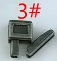 Size3 Ancient silver 100 шт./лот 3#5#8#10# застежка-молния, фиксатор, коробка для шитья, аксессуары на молнии, Мгновенный ремонт, аксессуары - Цвет: Size3 Ancient silver